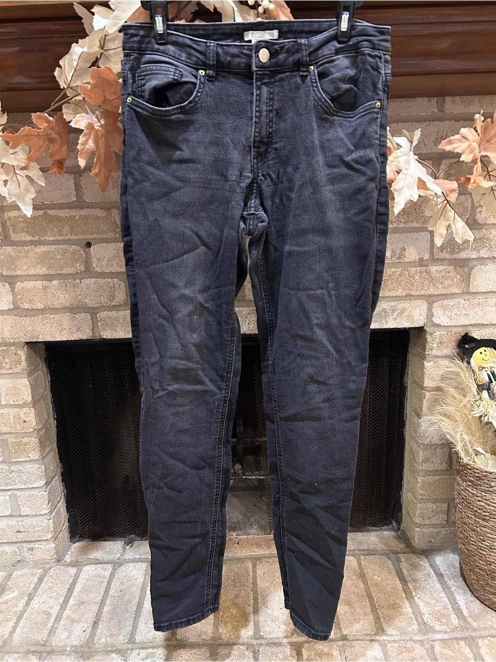 H&M Charcoal Skinny Jeans EUC